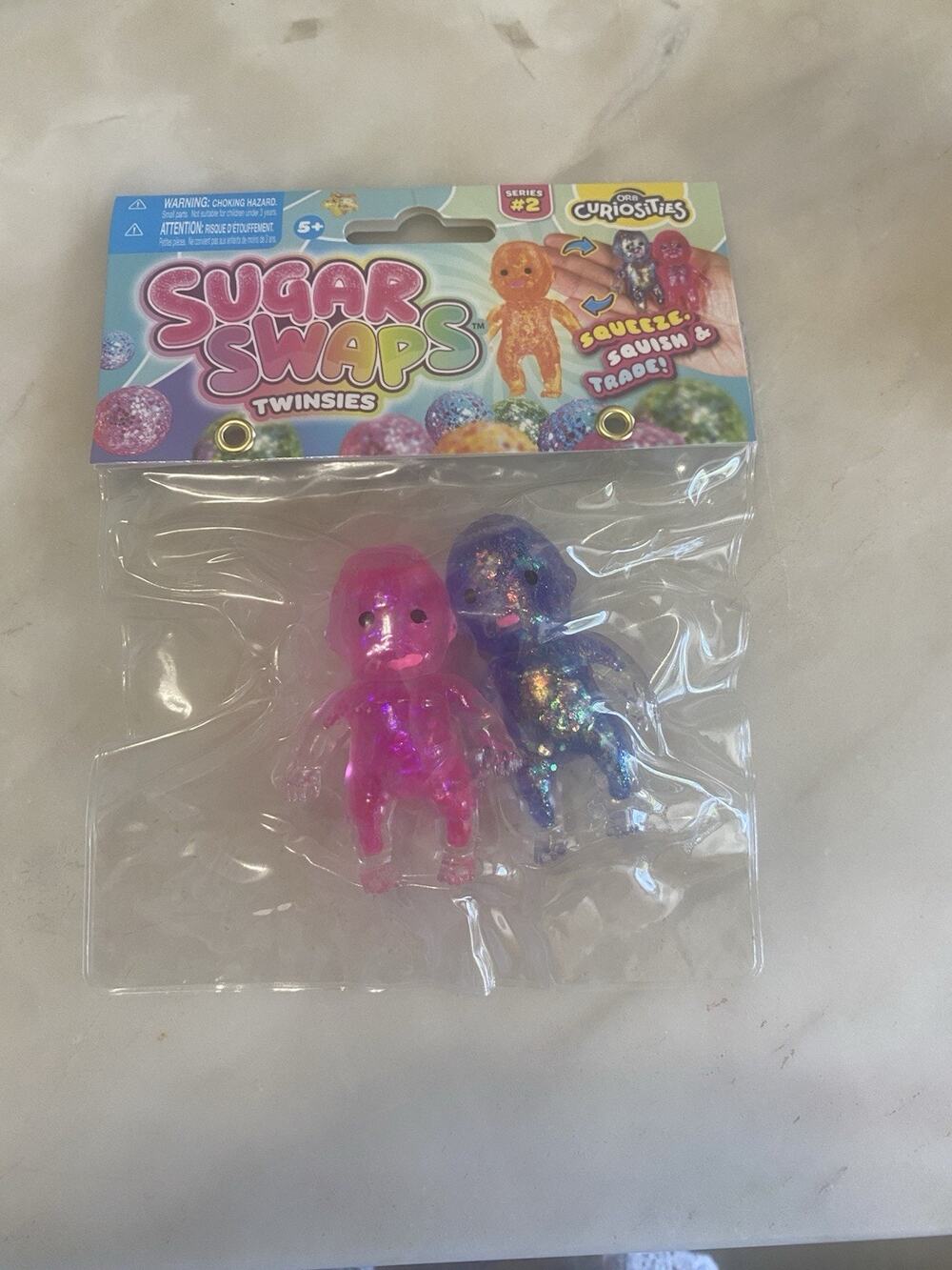 Sugar Swaps Twinsies (babies) TikTok Squishy Baby Sugar Glitter Pink/Purple